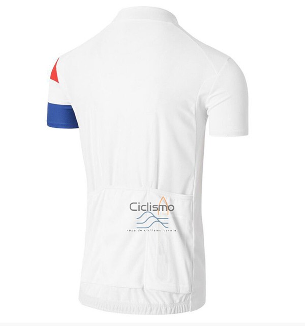 Coq Sportif Tour DE Francia Ropa Ciclismo Culotte Corto 2017 Hombre Mangas Cortas Blanco